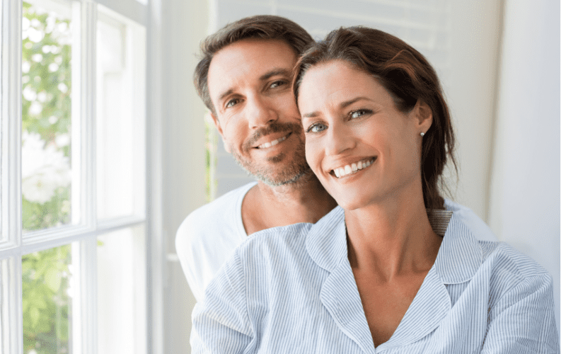 Happy couple from holistic medicine.